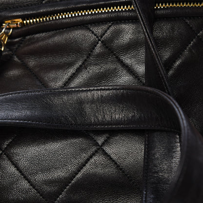 Chanel Lambskin Quilted Tassel Drawstring Backpack Dark Bown 15 of 17