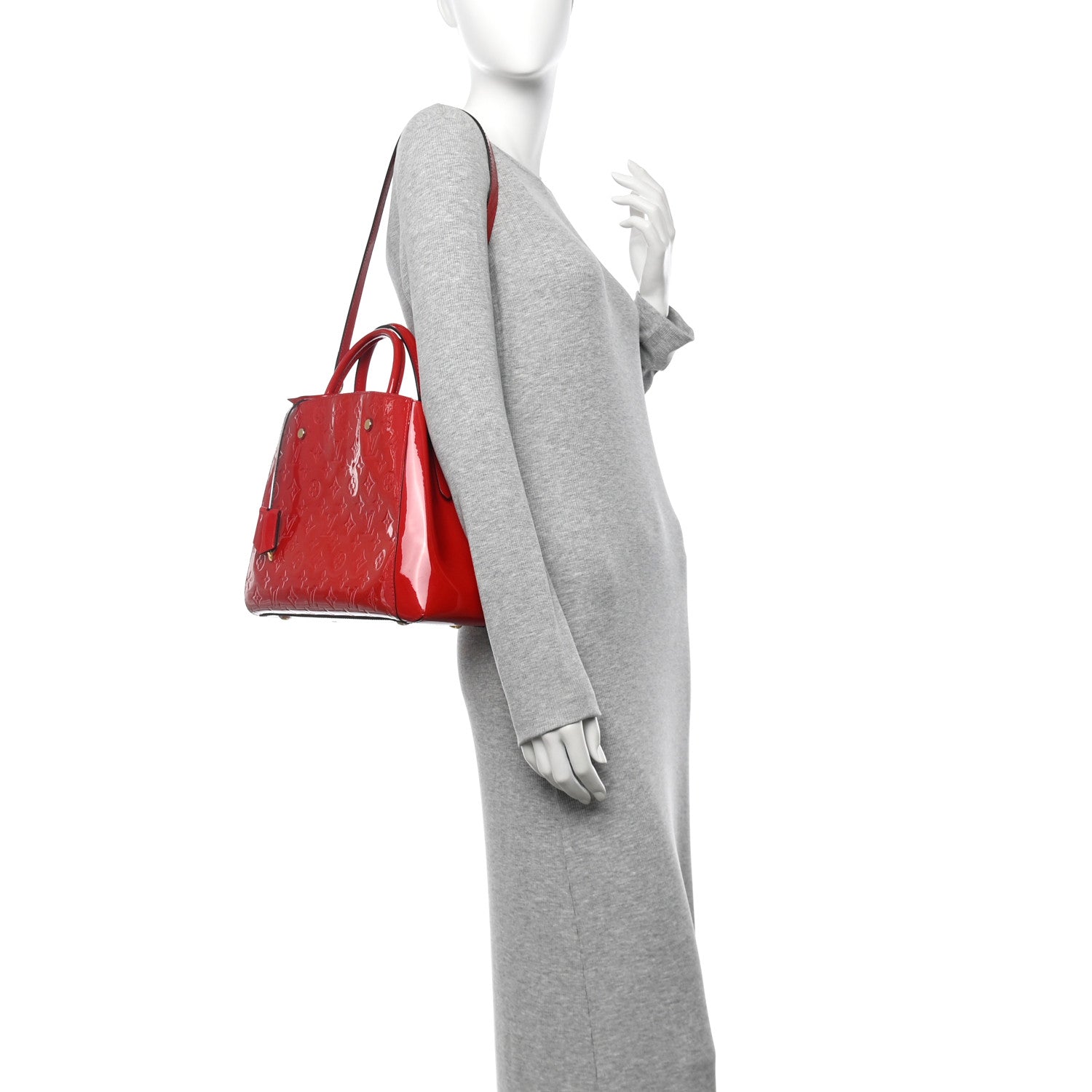 Louis Vuitton Vernis Montaigne MM Cherry 2 of 13