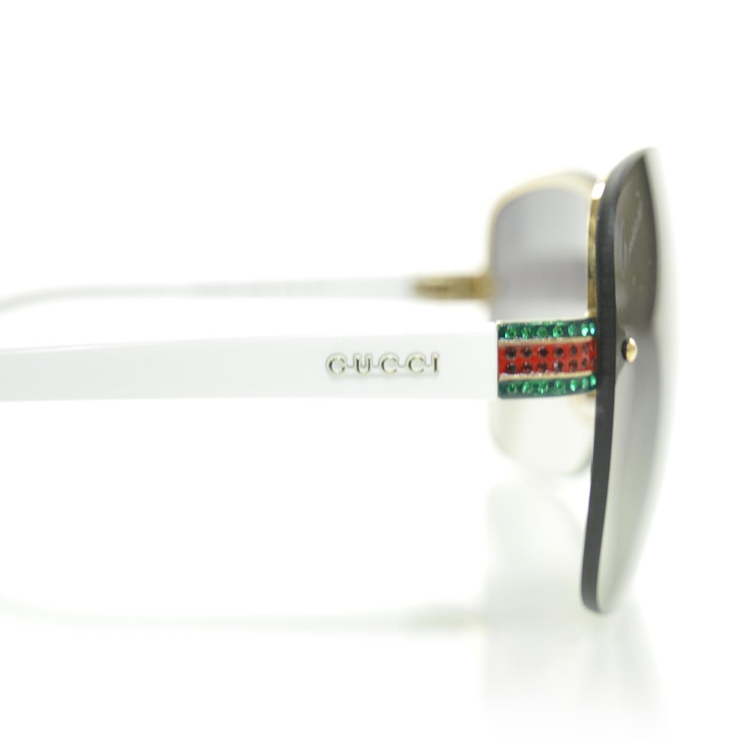 Gucci Crystal Web Sunglasses 2897S White 7 of 9