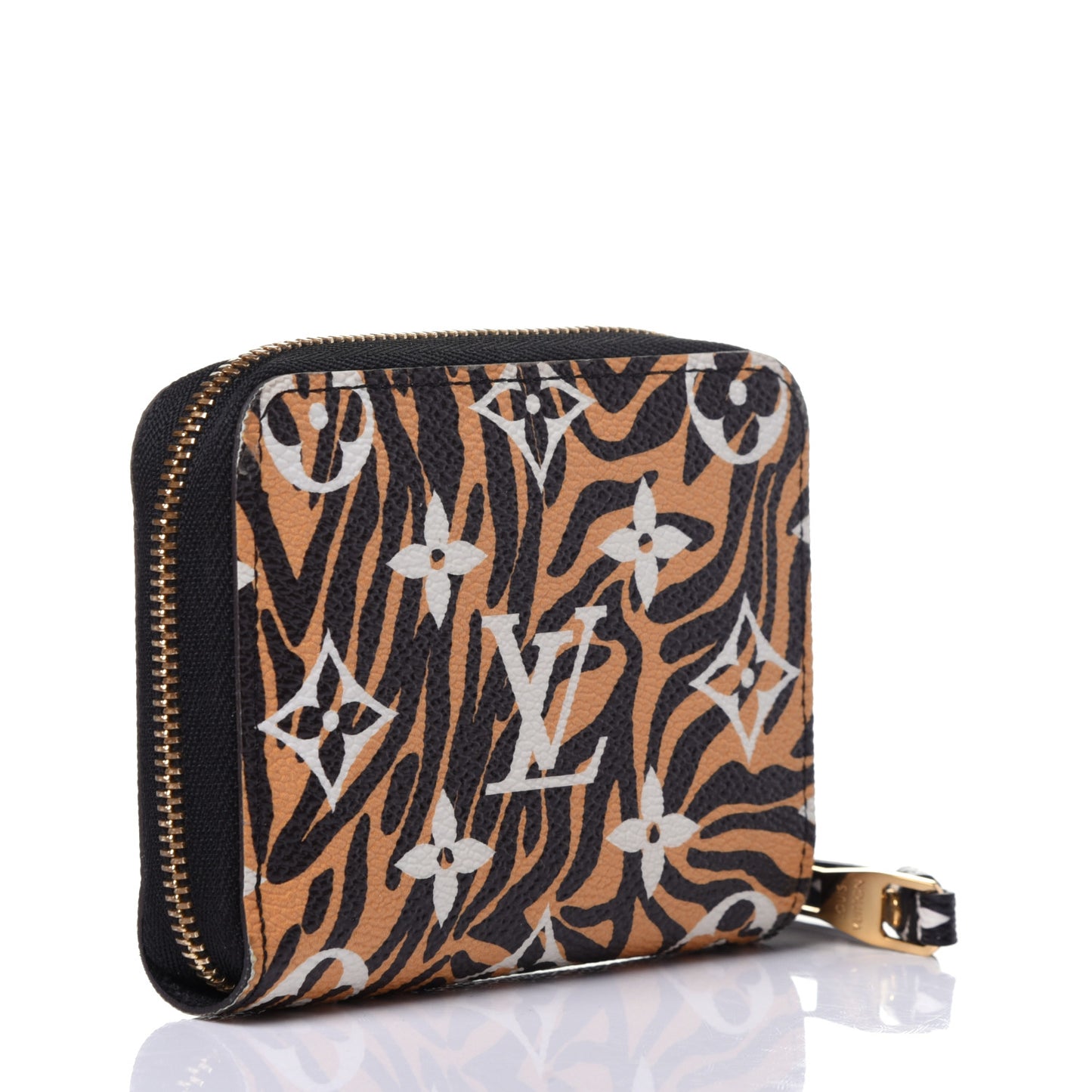 Monogram Giant Jungle Zippy Coin Purse Black