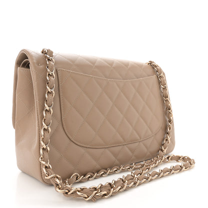 Chanel Caviar Quilted Jumbo Double Flap Dark Beige 3 of 13