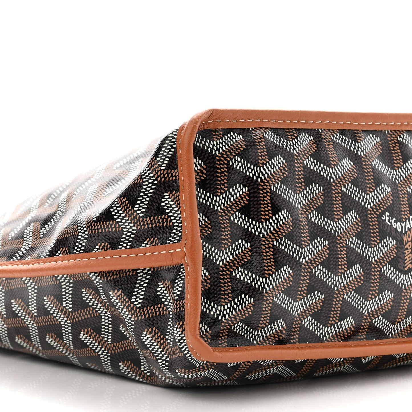 Goyardine Reversible Mini Anjou Black Gold