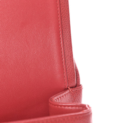 Chanel Caviar Quilted Jumbo Double Flap Red 14 of 18