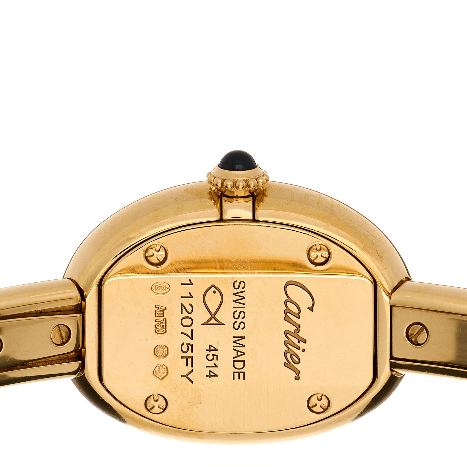 Cartier 18K Yellow Gold 19mm Baignoire Quartz Watch 4 of 5
