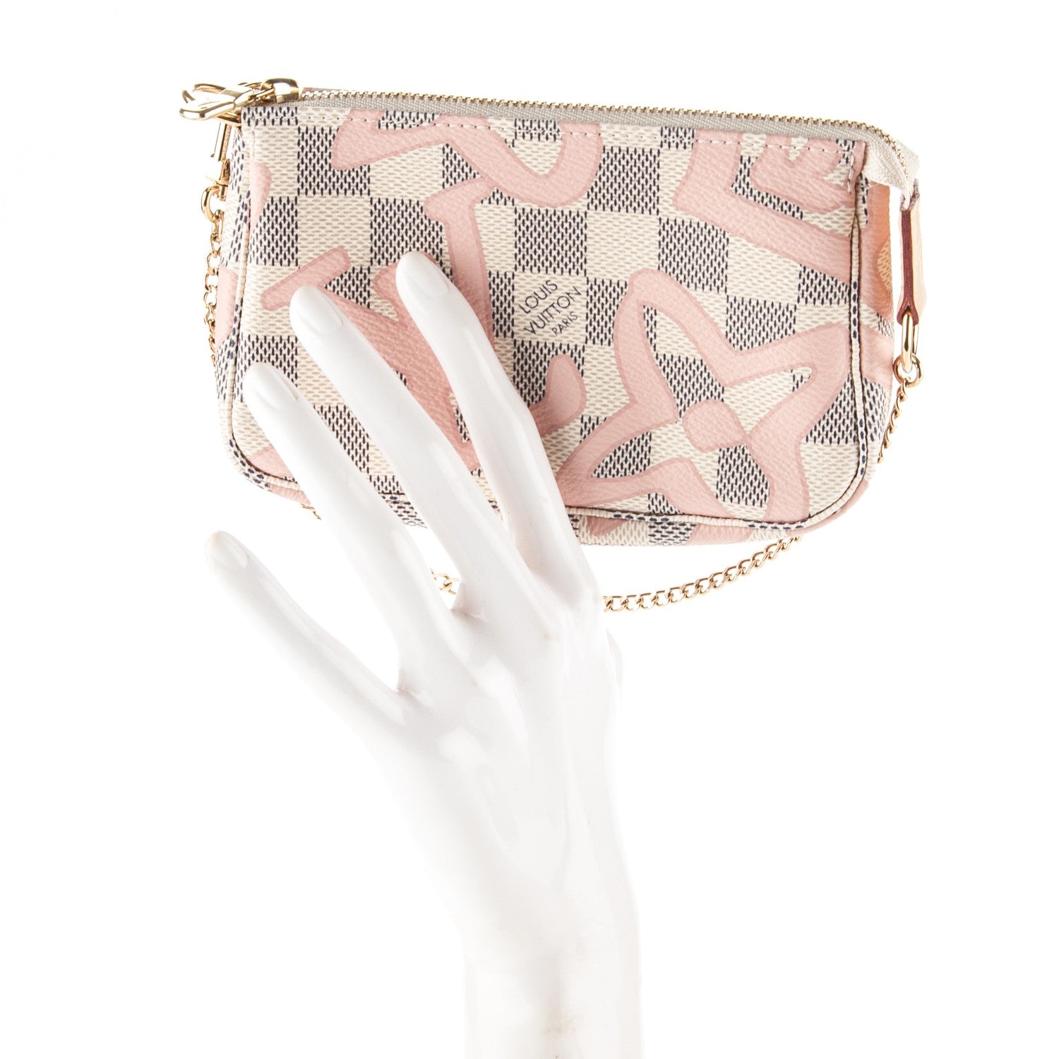 Louis Vuitton Damier Azur Tahitienne Mini Pochette Accessories 2 of 7