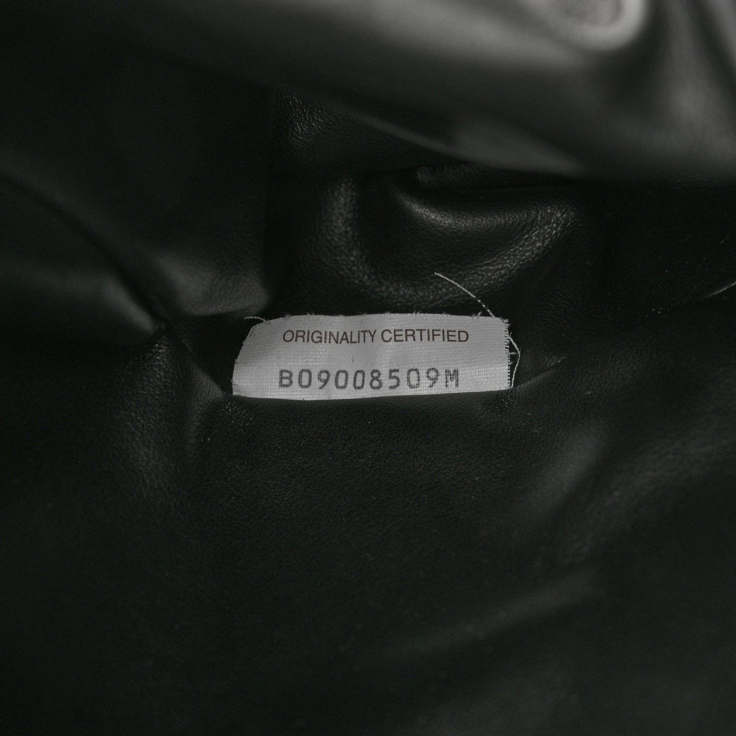 Bark Calfskin Embossed The Pouch Oversized Clutch Black