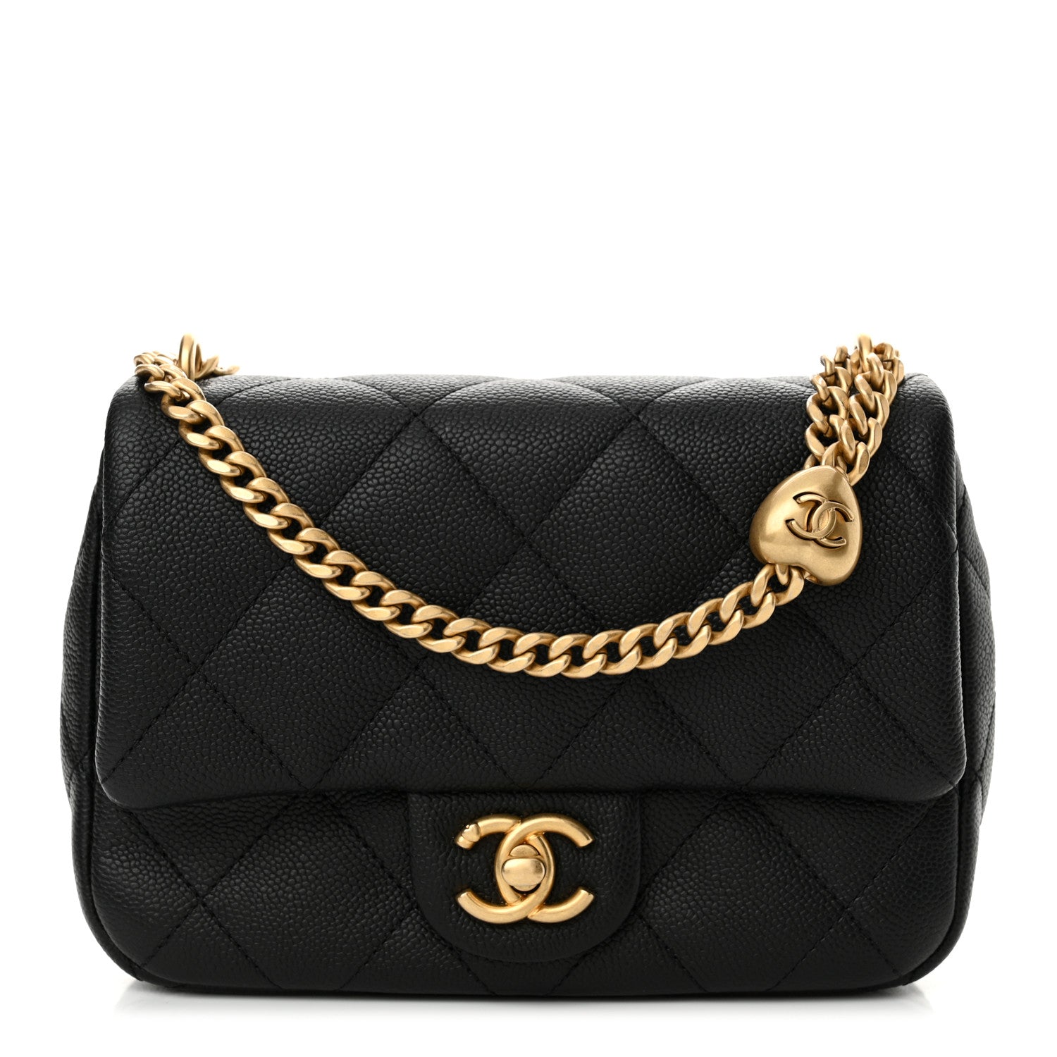 Chanel Caviar Quilted Mini Sweetheart Flap Black 1 of 11
