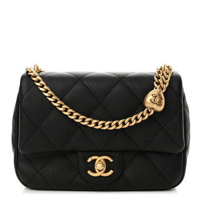 Chanel Caviar Quilted Mini Sweetheart Flap Black 1 of 11