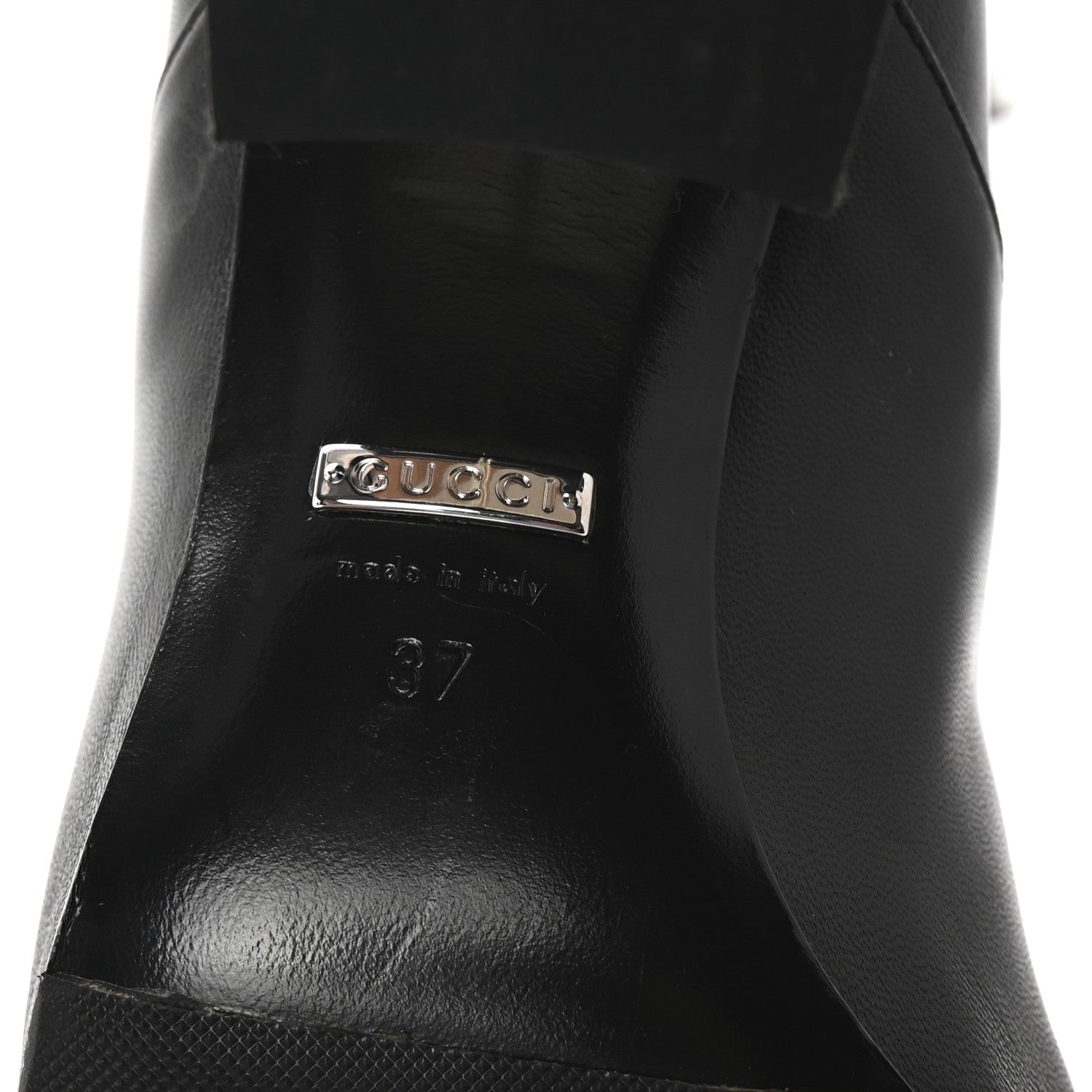 Gucci Nappa Charlotte Ankle Boots 37 Black 7 of 10