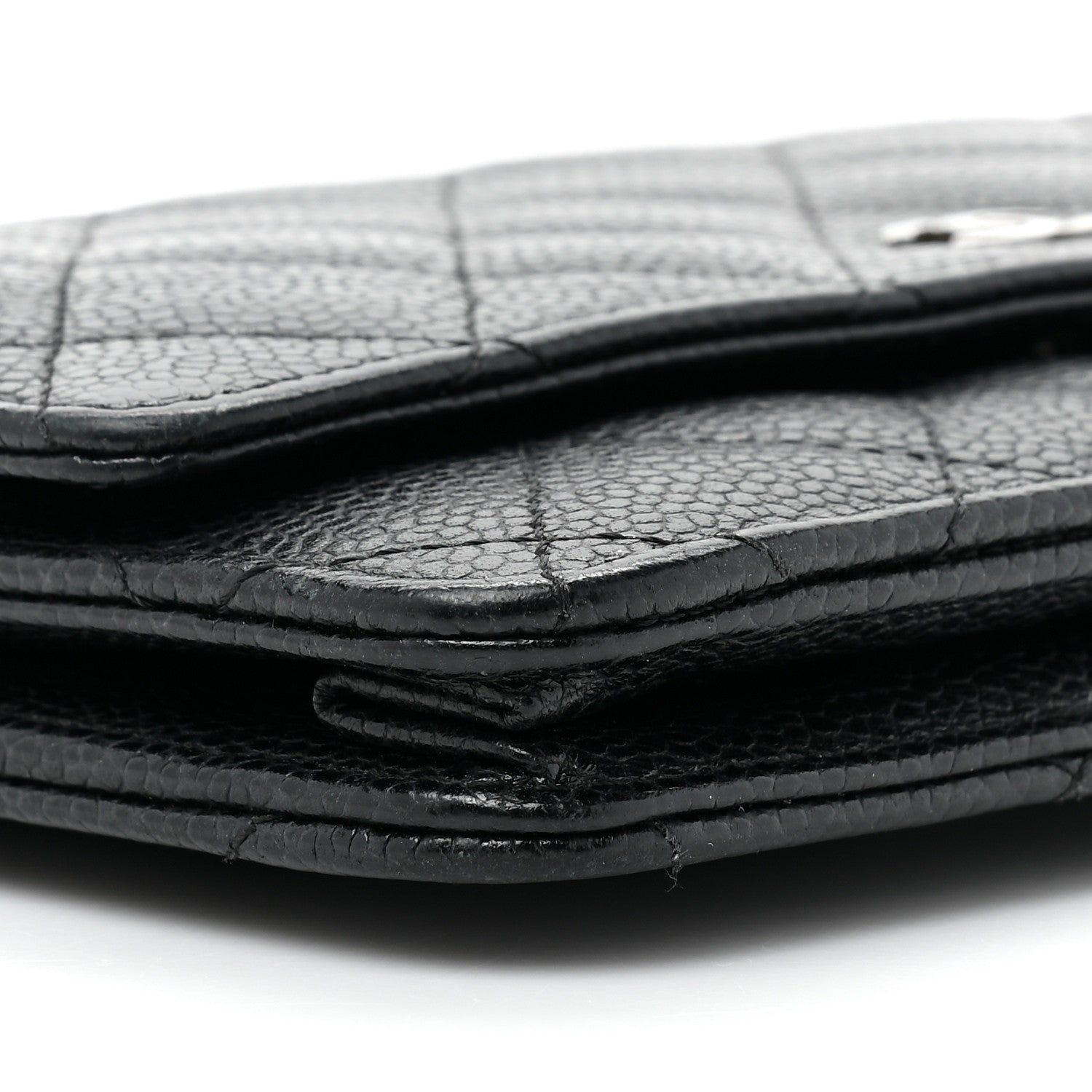 Chanel Caviar Quilted Wallet on Chain WOC Black 12 of 17
