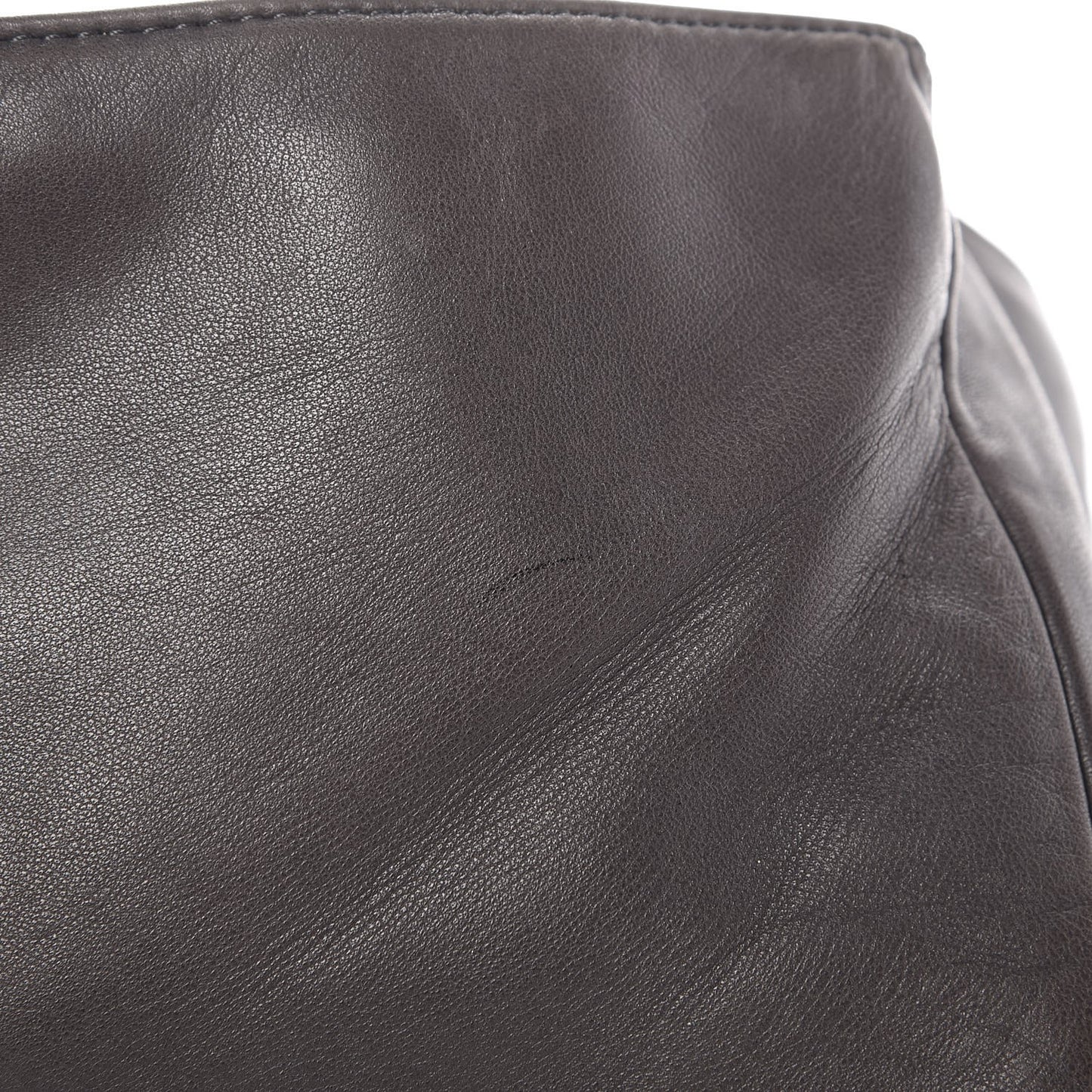 Lambskin Studded CC East West Flap Grey