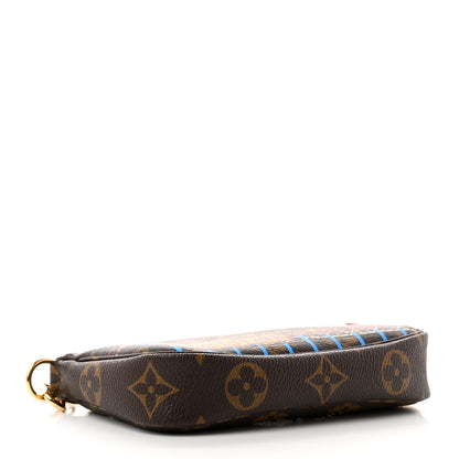 Louis Vuitton Monogram 2020 Christmas Animation Roller Coaster Mini Pochette Accessories Pivoine 3 of 7