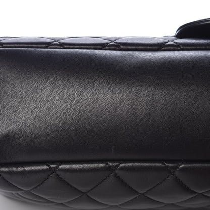 Chanel Lambskin Quilted Jumbo Coco Rain Flap Black 15 of 15