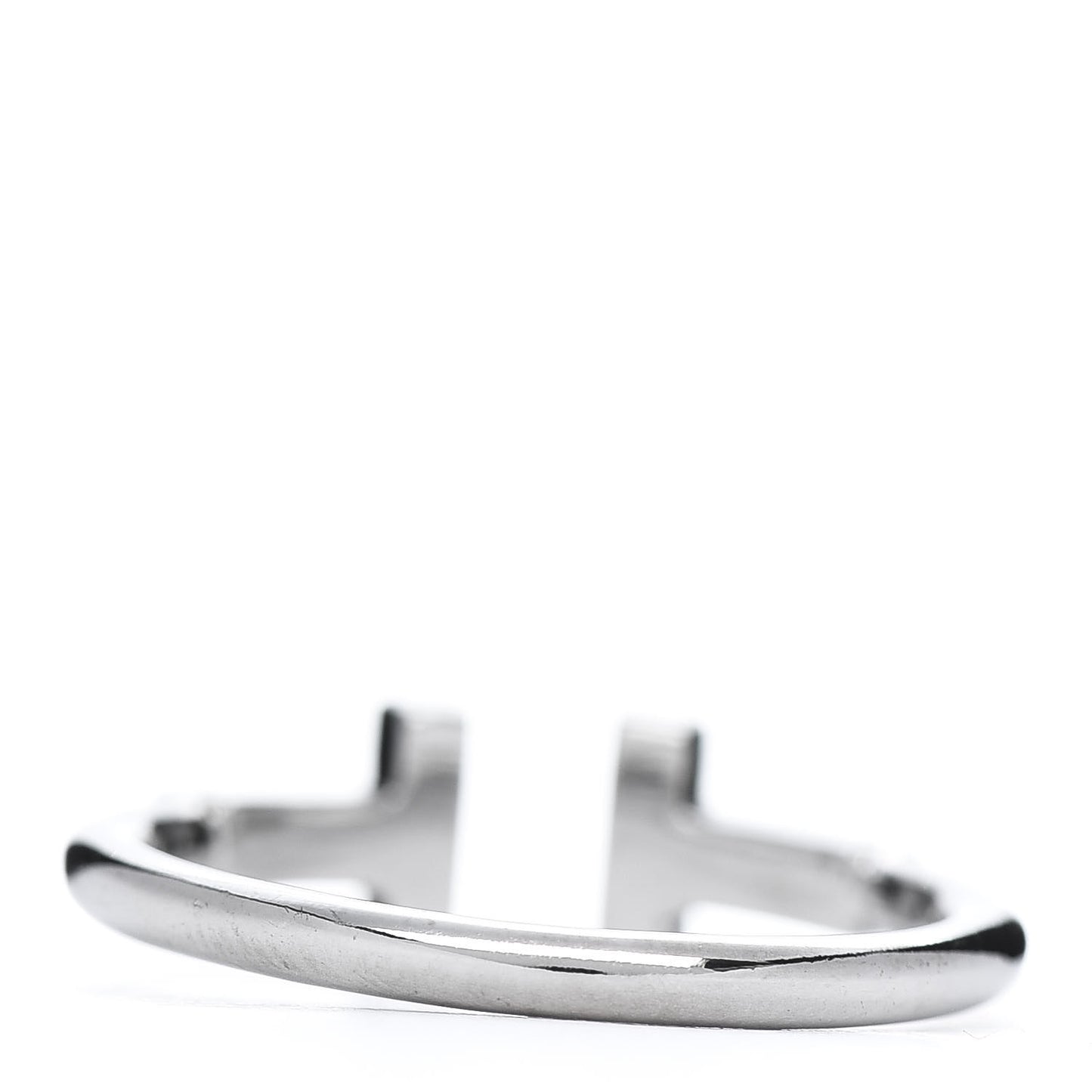 18K White Gold T Wire Ring 50 5.5