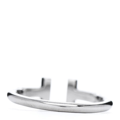 Tiffany 18K White Gold T Wire Ring 50 5.5 3 of 5