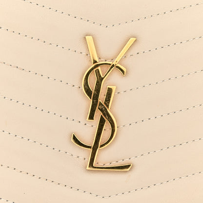 Saint Laurent Calfskin Matelasse Monogram Mini Lou Camera Bag Crema Soft 12 of 14