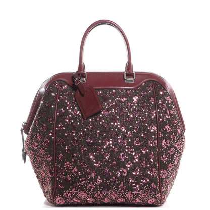 Louis Vuitton Sequin Monogram Sunshine Express North South Burgundy 1 of 9