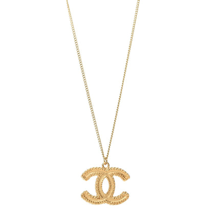 Chanel CC Necklace Matte Gold 1 of 4