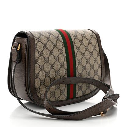Gucci X BALENCIAGA BB Supreme Monogram Web Small Ophidia Shoulder Bag Beige New Acero 3 of 10