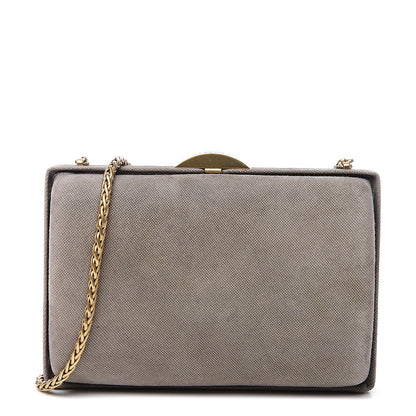 Chanel Satin Evening Clutch Gold 1 of 10