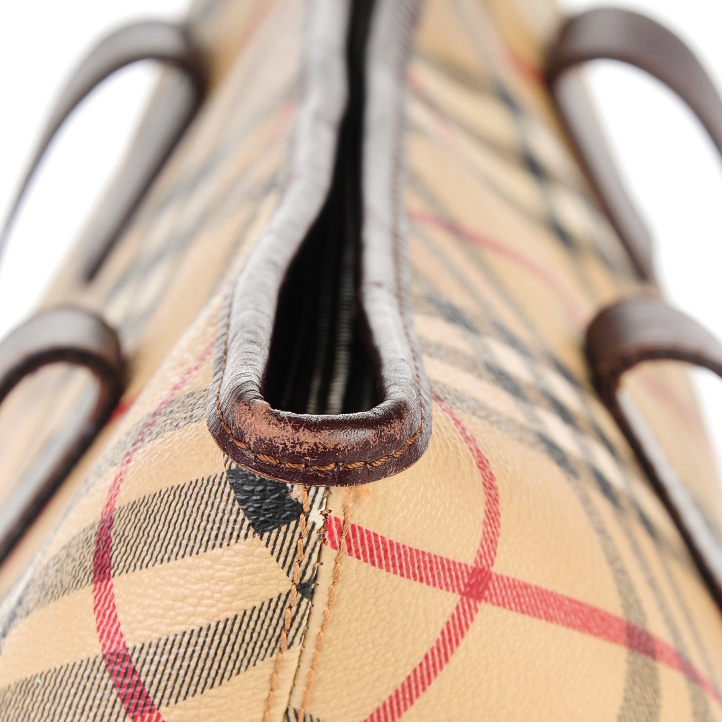 Burberry Haymarket Check Large Tote Chocolate 5 of 18