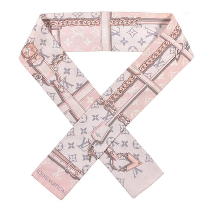 Louis Vuitton Silk Monogram Confidential Bandeau Light Pink 1 of 3