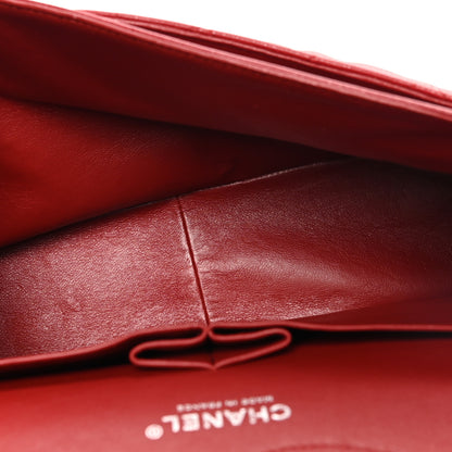 Chanel Caviar Quilted Jumbo Double Flap Dark Red 6 of 11