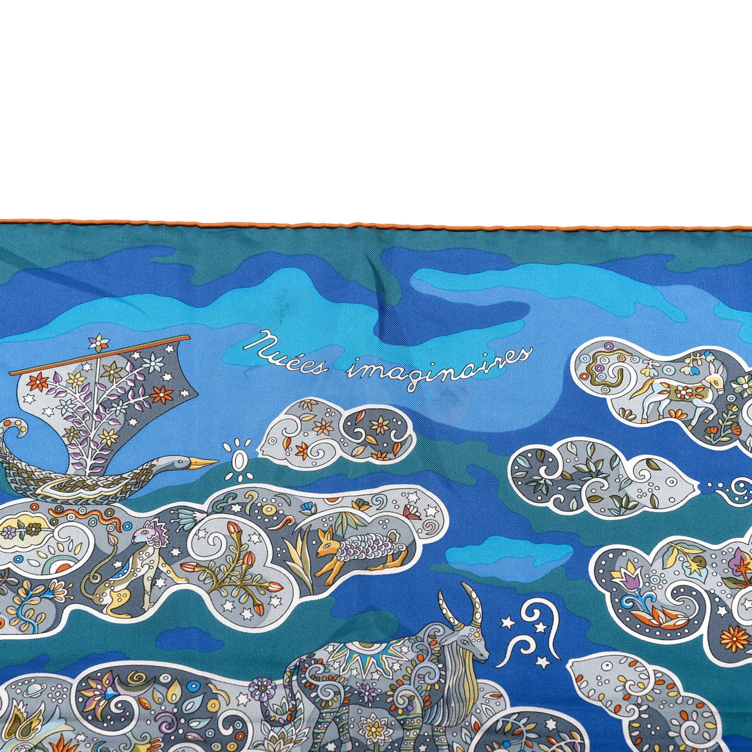 Hermes Silk Nuees Imaginaires Scarf 90 5 of 5