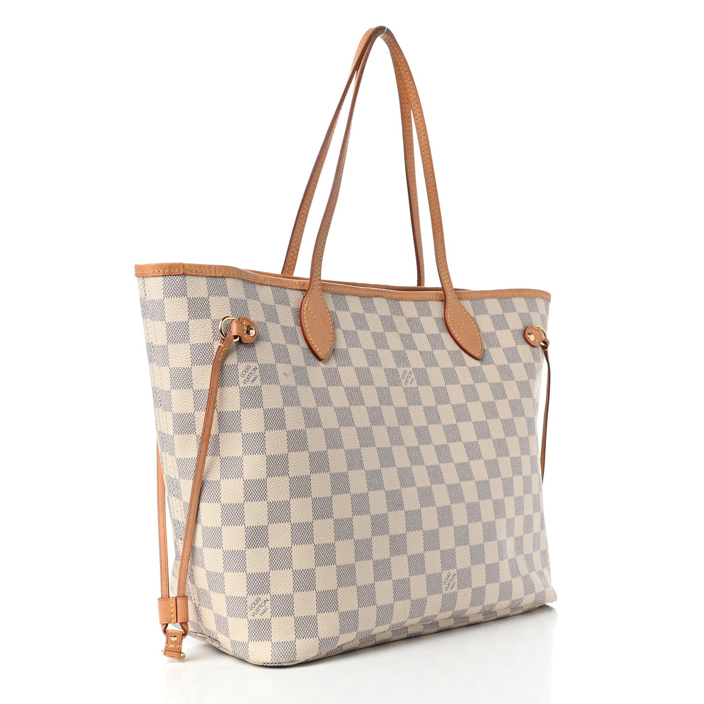 Damier Azur Neo Neverfull MM Rose Ballerine