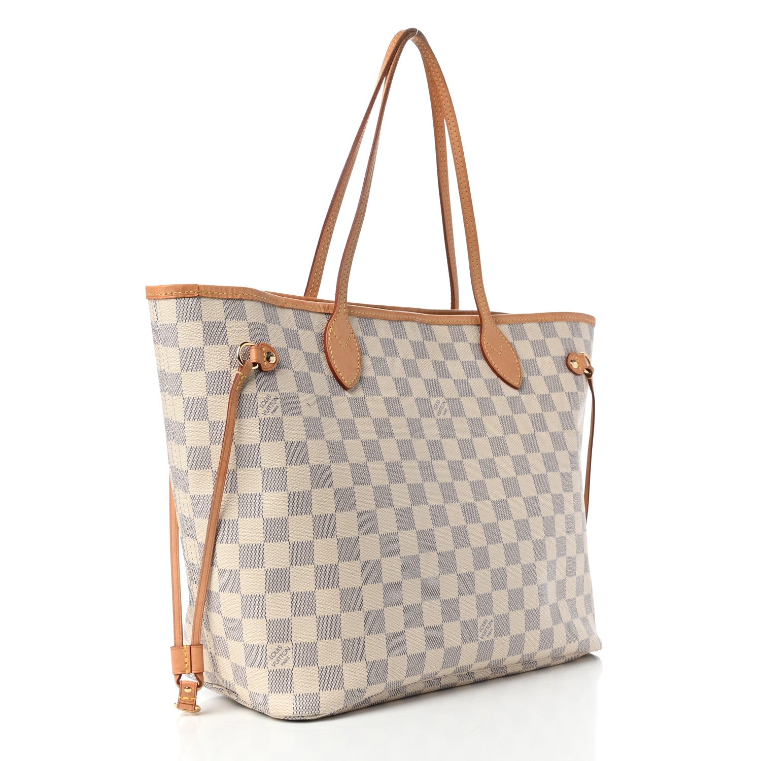 Louis Vuitton Damier Azur Neo Neverfull MM Rose Ballerine 3 of 13