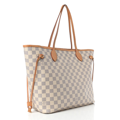 Louis Vuitton Damier Azur Neo Neverfull MM Rose Ballerine 3 of 13