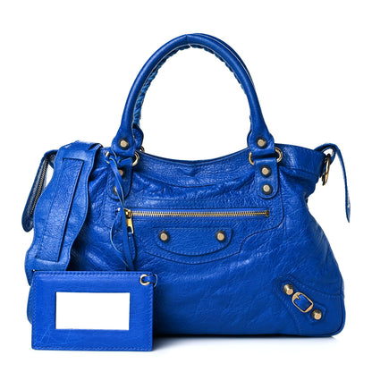 Balenciaga Agneau Giant 12 Gold Hardware Town Blue Lazuli 1 of 12
