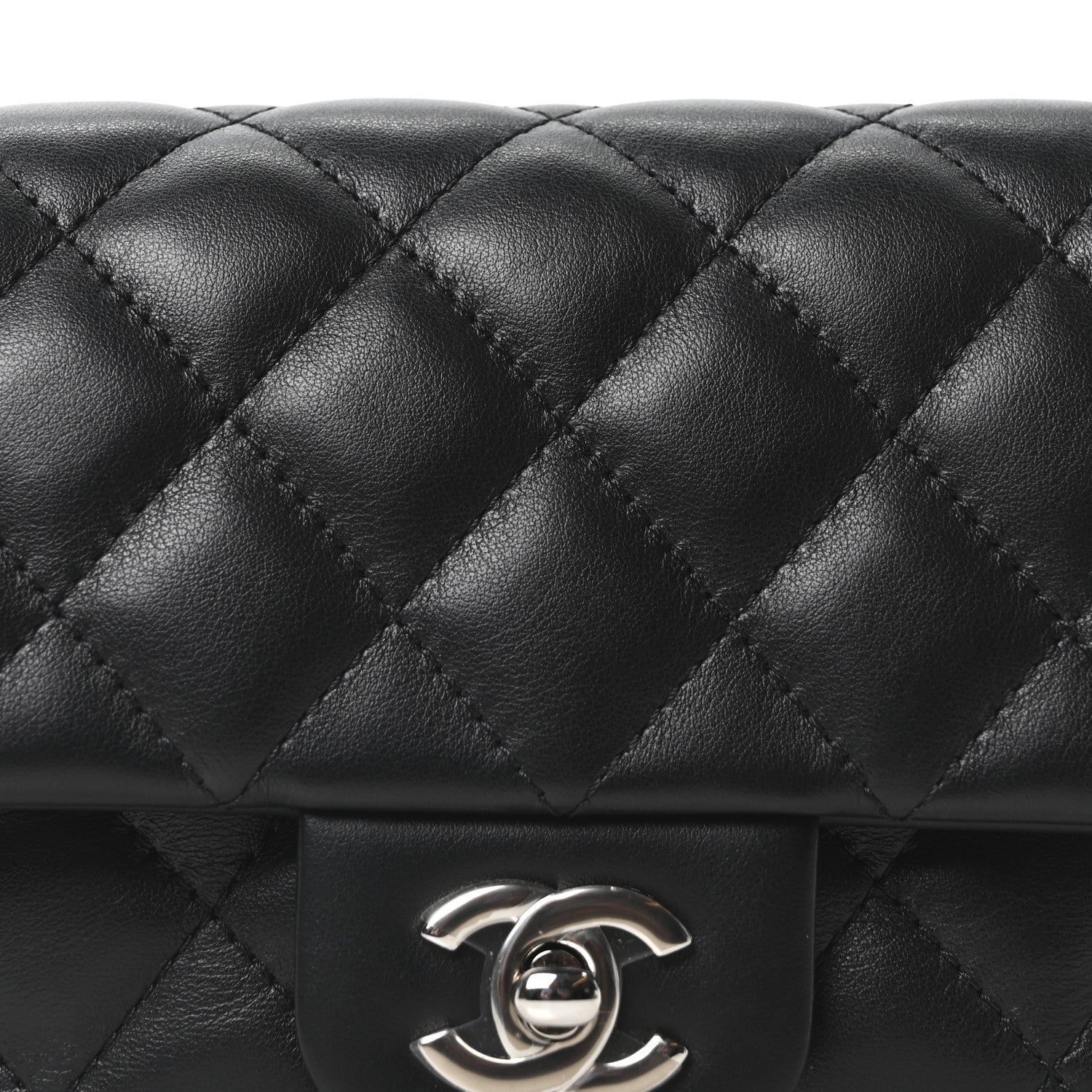 Chanel Calfskin Quilted CC Uniform Flap Belt Bag Black 8 of 10