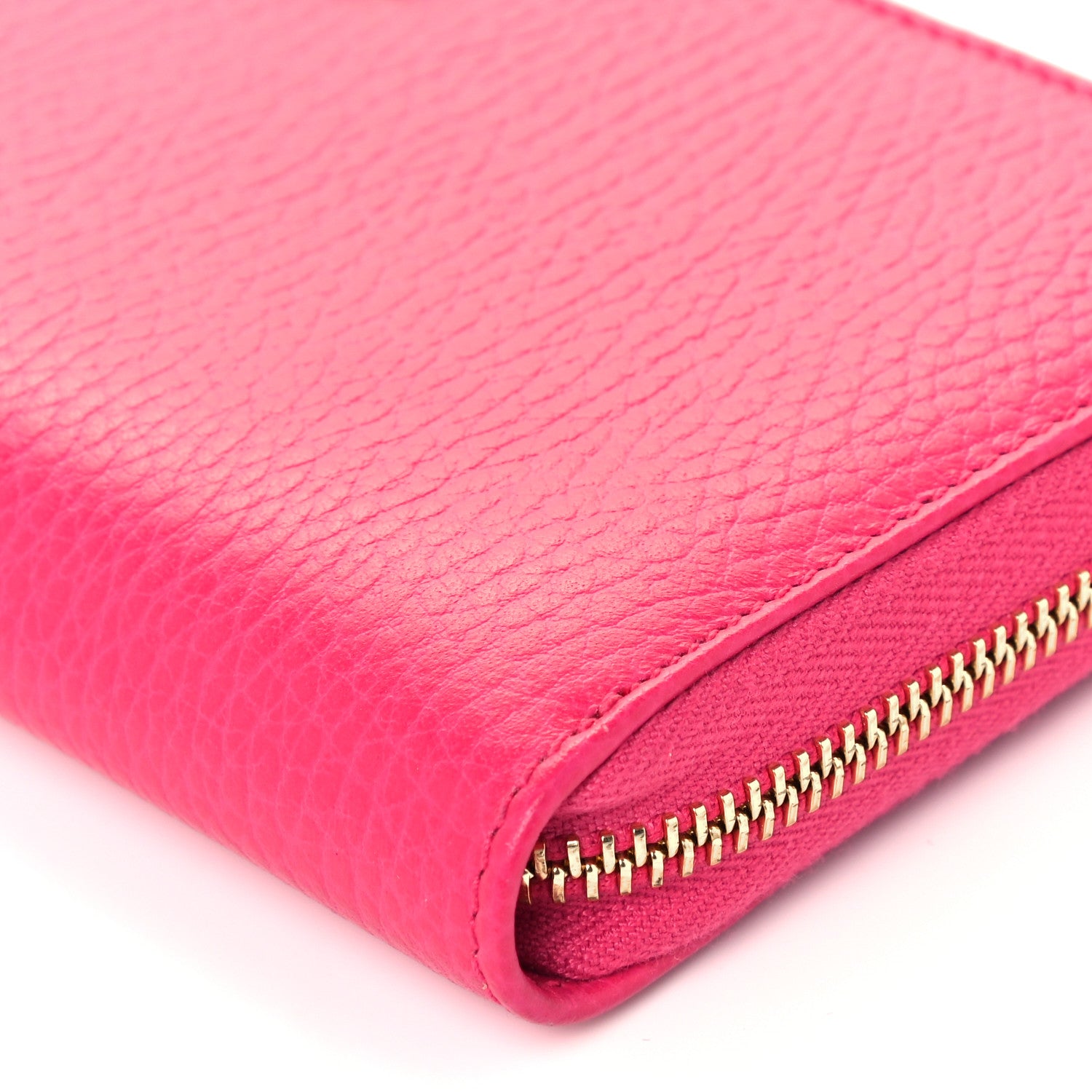 Gucci Dollar Calfskin GG Marmont Zip Around Wallet Box Pink 8 of 10