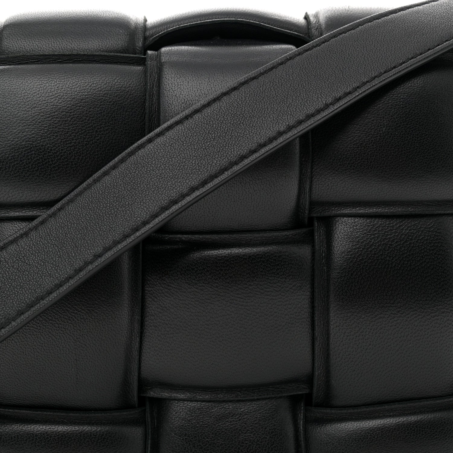 Bottega Veneta Nappa Maxi Intreccio Padded Cassette Crossbody Bag Black 8 of 13