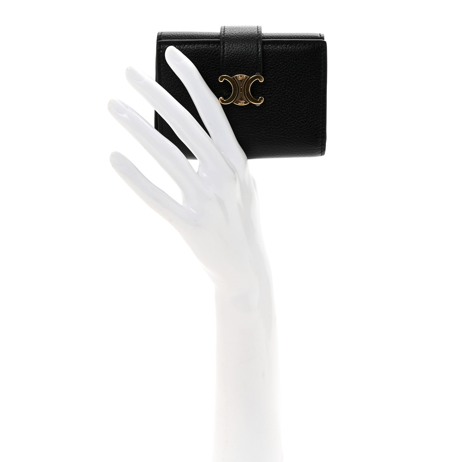 Celine Grained Calfskin Nino Wallet Black 2 of 8