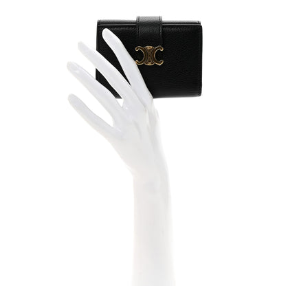 Celine Grained Calfskin Nino Wallet Black 2 of 8