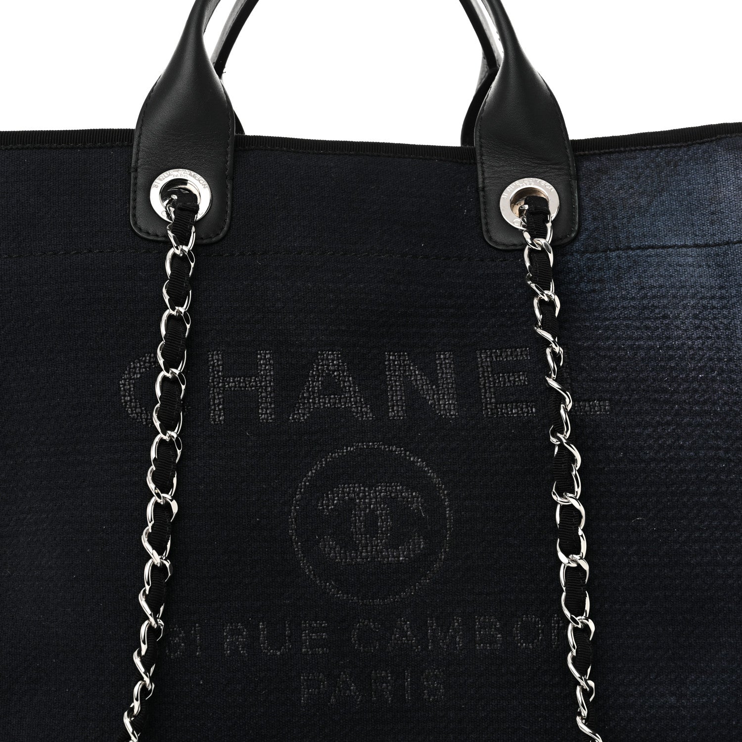 Chanel Mixed Fibers Medium Deauville Tote Black 9 of 13