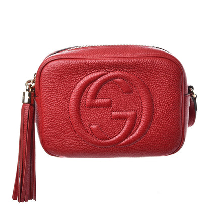 Gucci Pebbled Calfskin Small Soho Disco Bag Tabasco Red 1 of 9