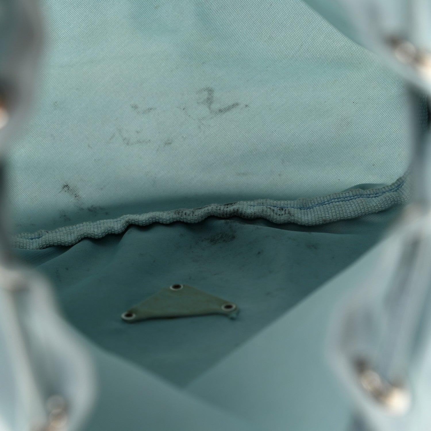 Prada Nylon Vela Drawstring Pouch Lago 8 of 11