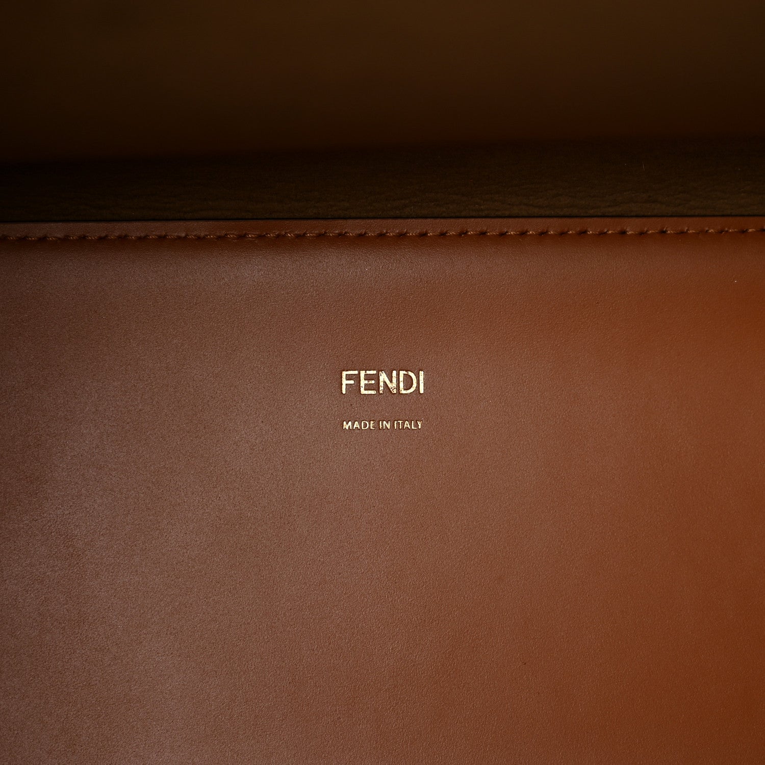 Fendi Vitello King Plexiglass Medium Fendi Sunshine Shopper Tote Cuoio 6 of 11