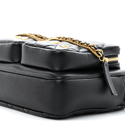Chanel Calfskin Quilted Small Camera Case Black 10 of 11