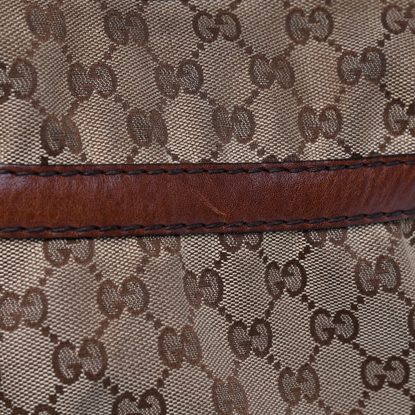 Monogram Medium Jockey Tote Dark Brown