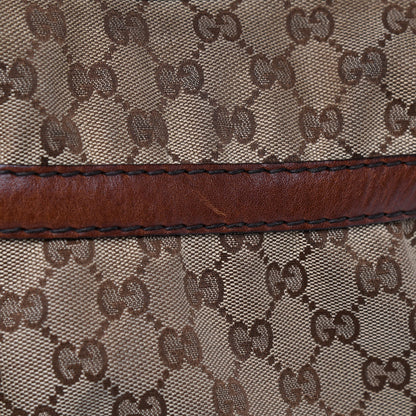 Gucci Monogram Medium Jockey Tote Dark Brown 11 of 14