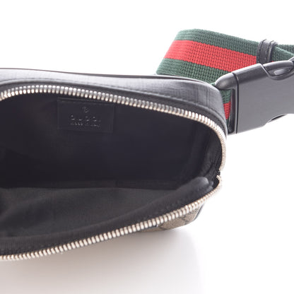 Gucci GG Supreme Monogram Web Belt Bag Black 6 of 10