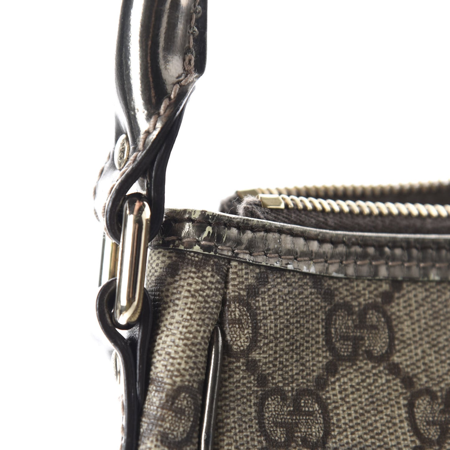 GG Plus Monogram Joy Hobo Dark Brown