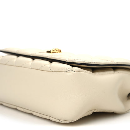 Versace Nappa Quilted Small Medusa Chain Crossbody White 9 of 12