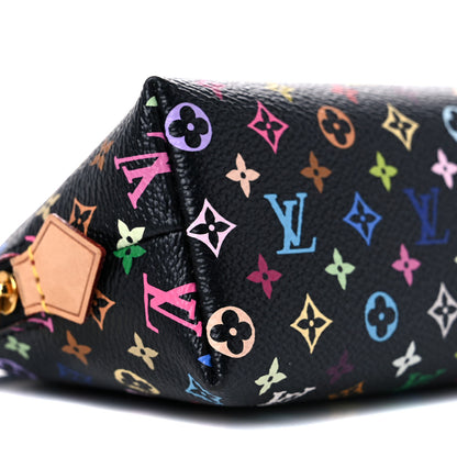 Louis Vuitton Monogram Multicolor Cosmetic Pouch Black Grenade 9 of 10