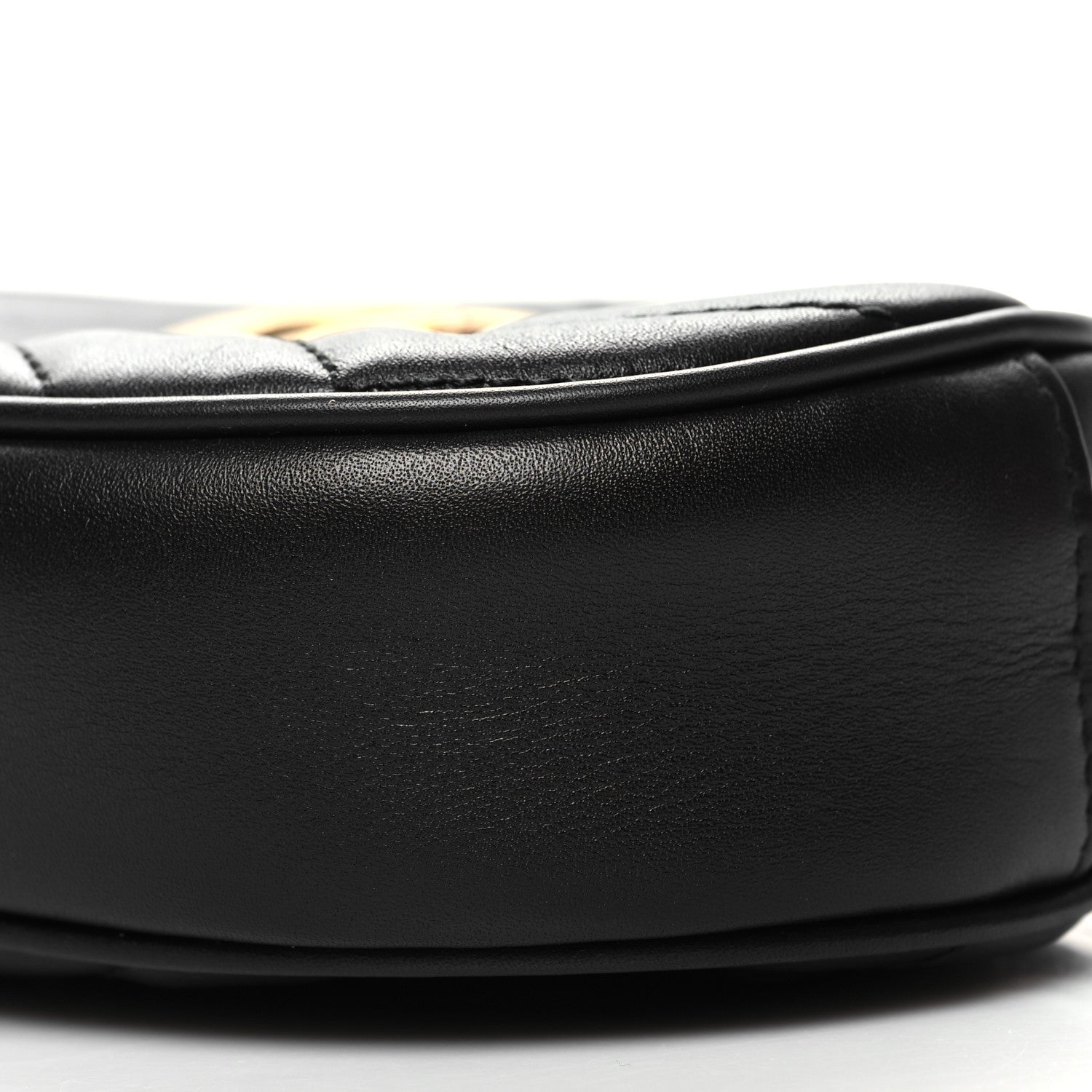 Gucci Calfskin Matelasse GG Marmont Belt Bag 75 30 Black 11 of 11