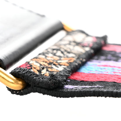 Christian Dior Canvas Embroidered Mille Fleurs Shoulder Strap Multicolor 5 of 5